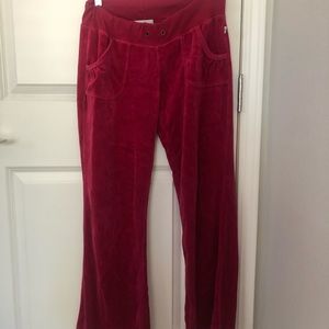 Self esteem pink velour pants s/m